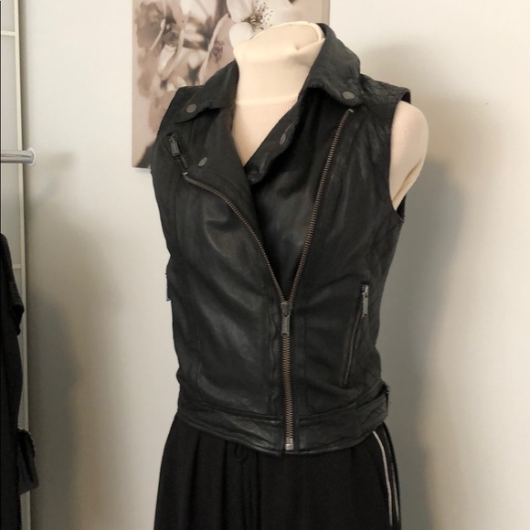 Michael KORS leather Moto Best Gunmetal details - Picture 3 of 8